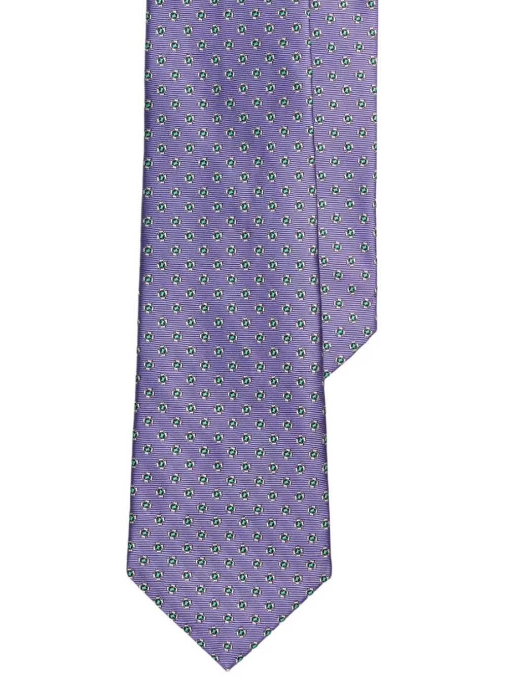 Polo Ralph Lauren Neat Woven 100% Silk Tie Men’s Purple & Green